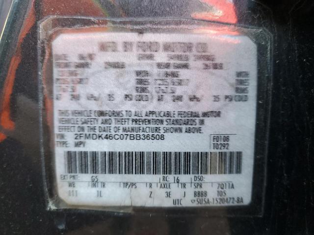 Photo 10 from auction – 2007 FORD EDGE SE with VIN 2FMDK46C07BB36508