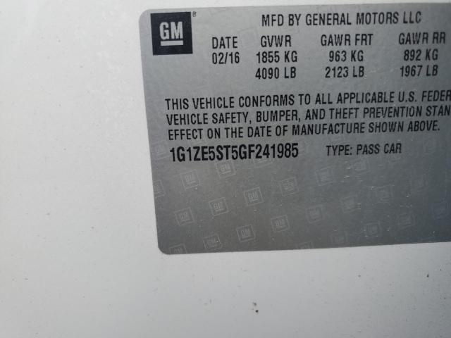 Photo 10 from auction – 2016 CHEVROLET MALIBU LT with VIN 1G1ZE5ST5GF241985
