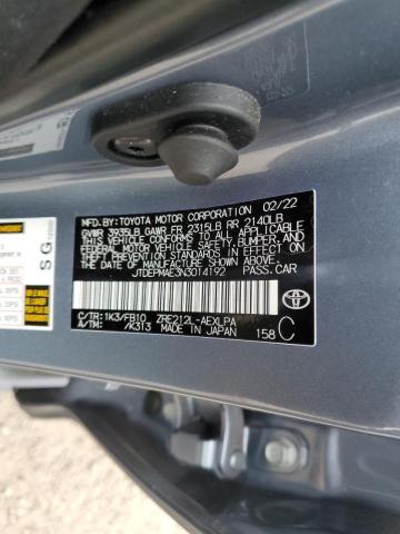 Photo 10 from auction – 2022 TOYOTA COROLLA LE with VIN JTDEPMAE3N3014192