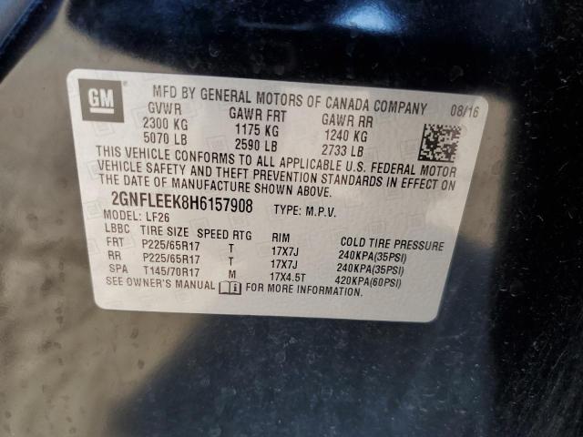 Photo 10 from auction – 2017 CHEVROLET EQUINOX LS with VIN 2GNFLEEK8H6157908
