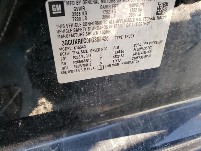 Photo 10 from auction – 2015 CHEVROLET SILVERADO with VIN 3GCUKREC0FG364426