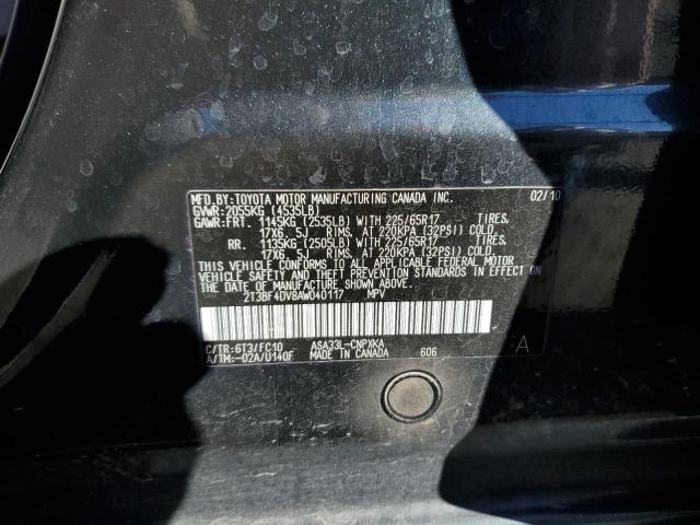 Photo 10 from auction – 2010 TOYOTA RAV4 with VIN 2T3BF4DV8AW040117