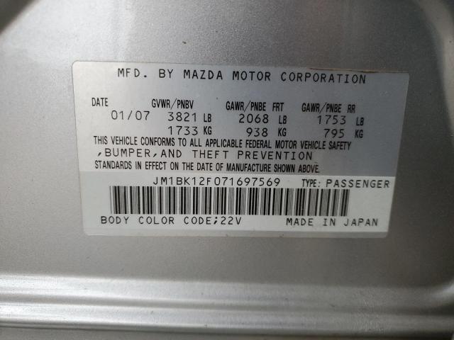 Photo 10 from auction – 2007 MAZDA 3 I with VIN JM1BK12F071697569