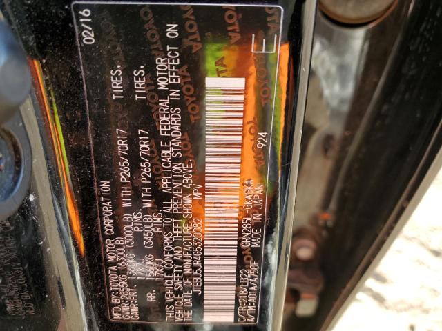 Photo 10 from auction – 2016 TOYOTA 4RUNNER SR with VIN JTEBU5JR4G5320082