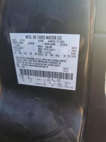 Photo 10 from auction – 2009 FORD ESCAPE LIM with VIN 1FMCU94G59KB94275