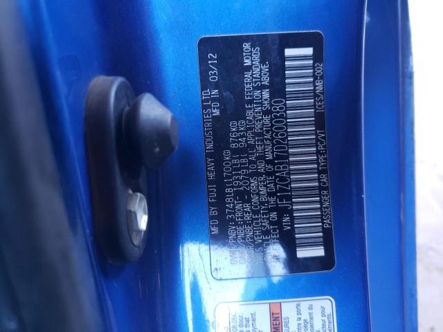 Photo 10 from auction – 2013 SUBARU BRZ 2.0 PR with VIN JF1ZCAB17D2600380