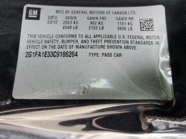 Photo 10 from auction – 2012 CHEVROLET CAMARO LS with VIN 2G1FA1E33C9186264