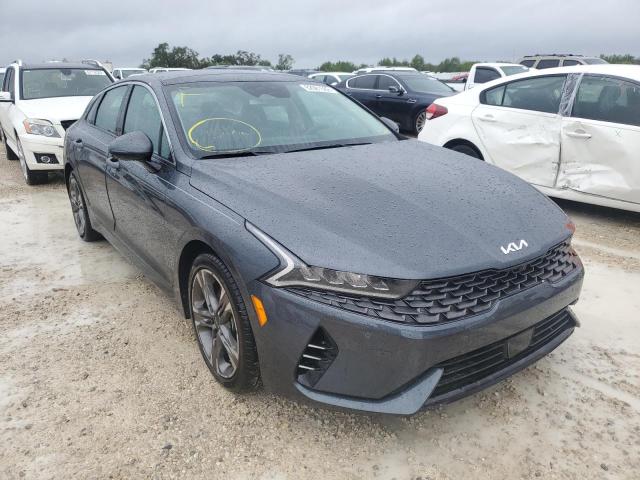 KIA K5 EX 2022 with VIN 5XXG34J22NG147181 - Photo from auction