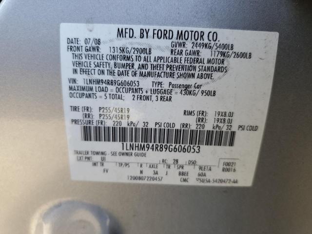 Photo 10 from auction – 2009 LINCOLN MKS with VIN 1LNHM94R89G606053