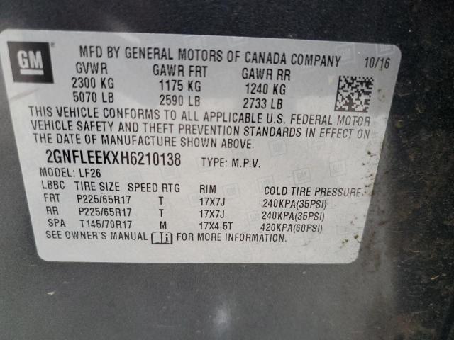 Photo 10 from auction – 2017 CHEVROLET EQUINOX LS with VIN 2GNFLEEKXH6210138