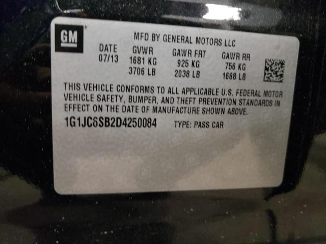 Photo 10 from auction – 2013 CHEVROLET SONIC LT with VIN 1G1JC6SB2D4250084