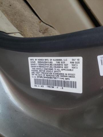 Photo 10 from auction – 2010 HONDA ODYSSEY EX with VIN 5FNRL3H40AB075677