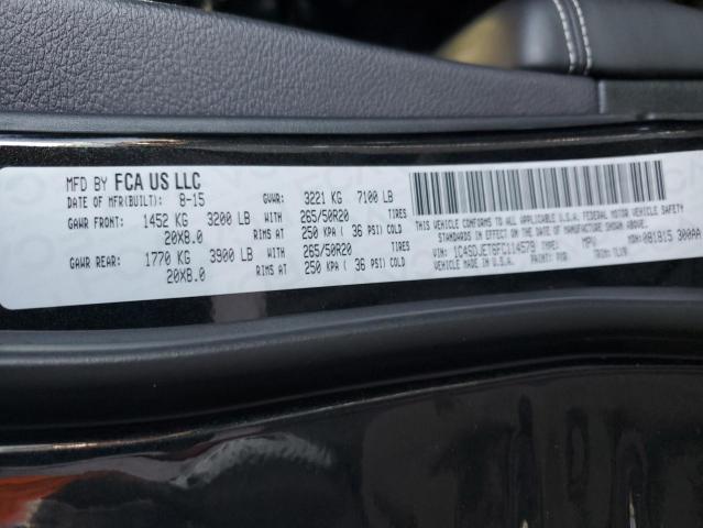 Photo 10 from auction – 2015 DODGE DURANGO CI with VIN 1C4SDJET6FC114579