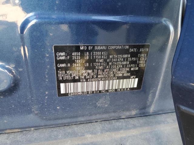 Photo 10 from auction – 2019 SUBARU OUTBACK 3. with VIN 4S4BSENC4K3323368
