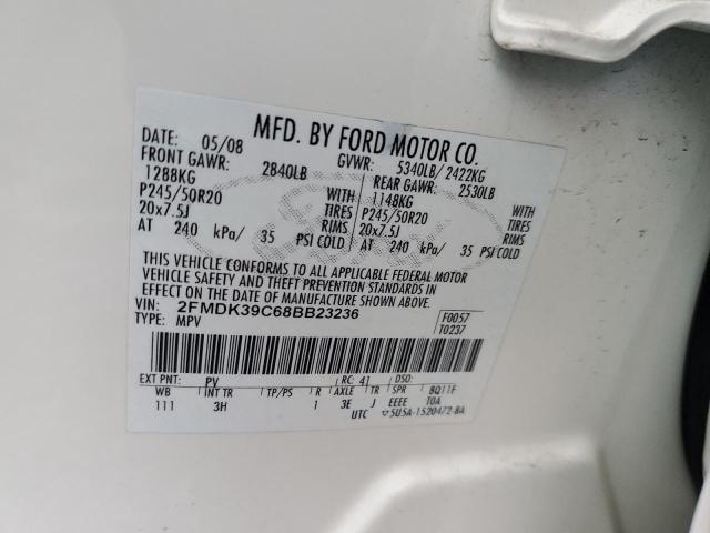 Photo 10 from auction – 2008 FORD EDGE LIMIT with VIN 2FMDK39C68BB23236