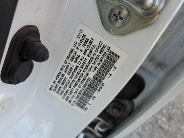 Photo 10 from auction – 2012 HONDA CIVIC LX with VIN 19XFB2F52CE322623