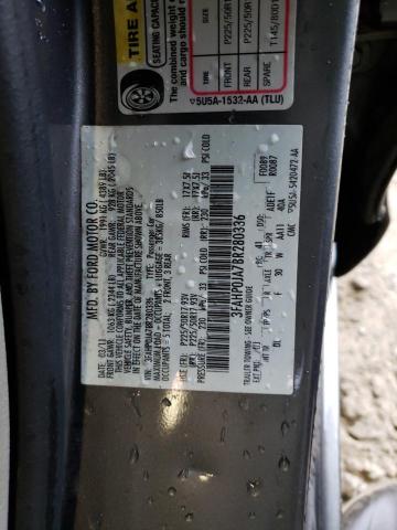 Photo 10 from auction – 2011 FORD FUSION SEL with VIN 3FAHP0JA7BR280336