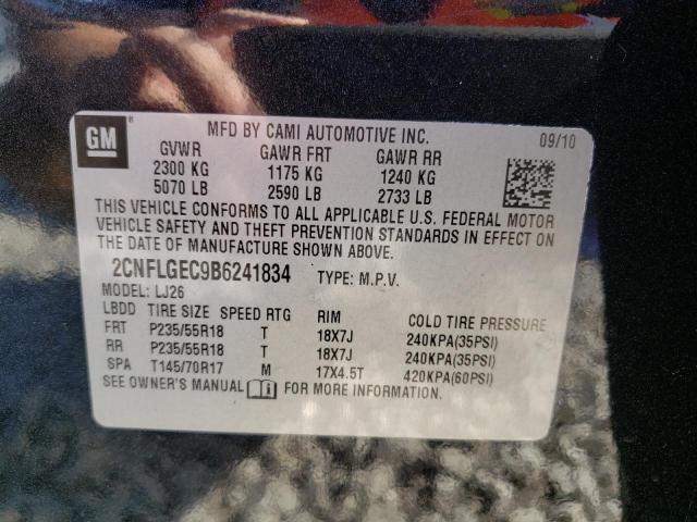 Photo 10 from auction – 2011 CHEVROLET EQUINOX LT with VIN 2CNFLGEC9B6241834