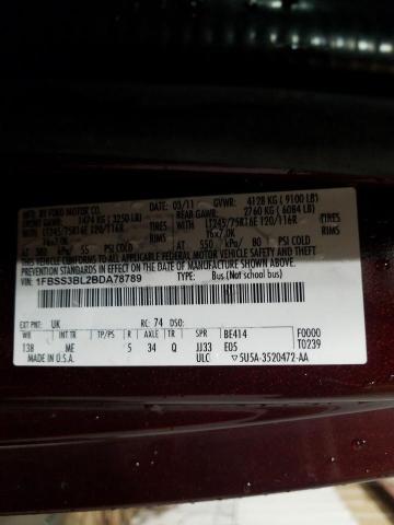 Photo 10 from auction – 2011 FORD ECONOLINE with VIN 1FBSS3BL2BDA78789