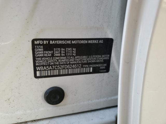 Photo 10 from auction – 2015 BMW 528 XI with VIN WBA5A7C52FD624612