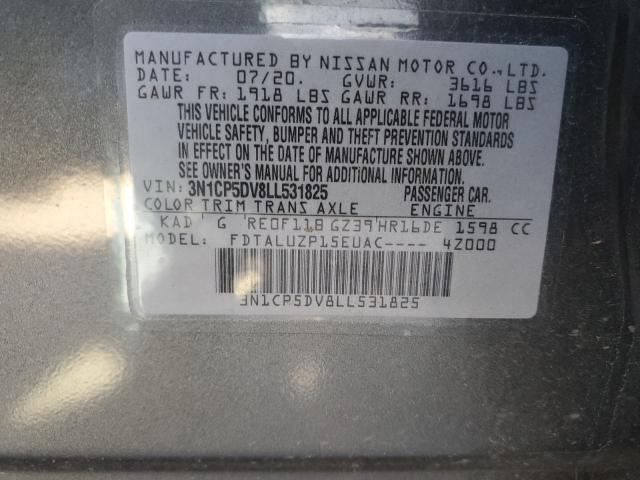 Photo 10 from auction – 2020 NISSAN KICKS SR with VIN 3N1CP5DV8LL531825