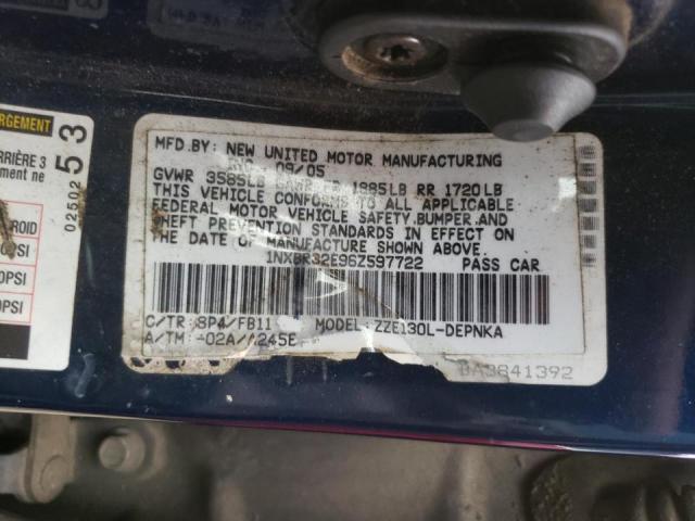 Photo 10 from auction – 2006 TOYOTA COROLLA CE with VIN 1NXBR32E96Z597722