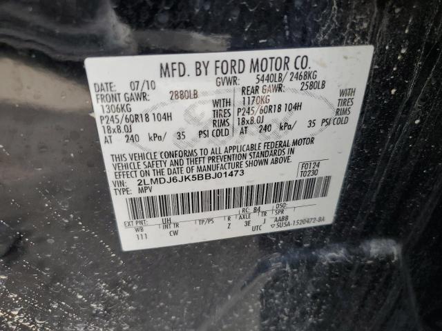 Photo 10 from auction – 2011 LINCOLN MKX with VIN 2LMDJ6JK5BBJ01473