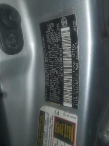 Photo 10 from auction – 2012 TOYOTA CAMRY BASE with VIN 4T1BF1FK1CU078463