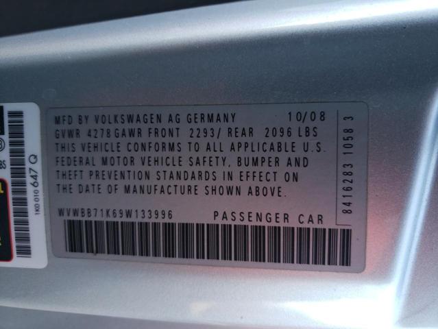 Photo 10 from auction – 2009 VOLKSWAGEN RABBIT with VIN WVWBB71K69W133996