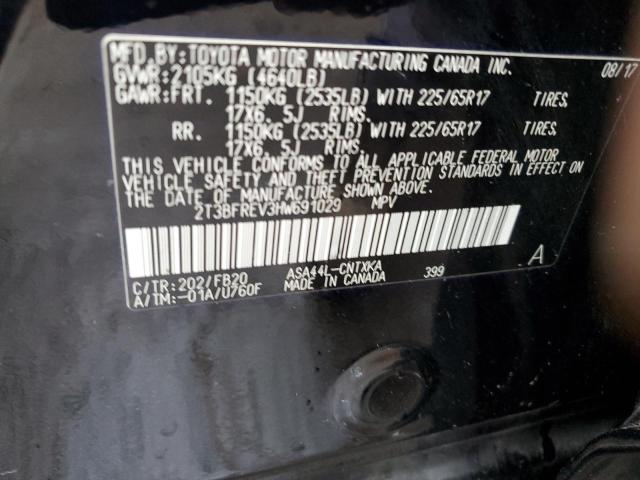 Photo 10 from auction – 2017 TOYOTA RAV4 LE with VIN 2T3BFREV3HW691029