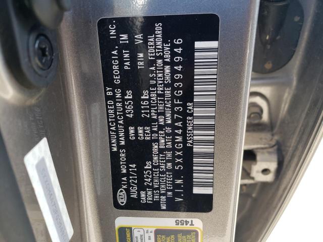 Photo 10 from auction – 2015 KIA OPTIMA LX with VIN 5XXGM4A73FG394946