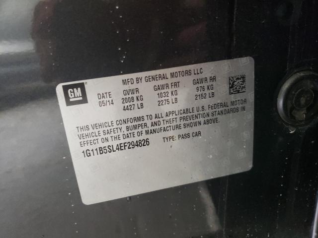 Photo 10 from auction – 2014 CHEVROLET MALIBU LS with VIN 1G11B5SL4EF294826