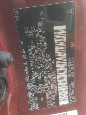 Photo 10 from auction – 2013 TOYOTA SIENNA LE with VIN 5TDKK3DC3DS361914