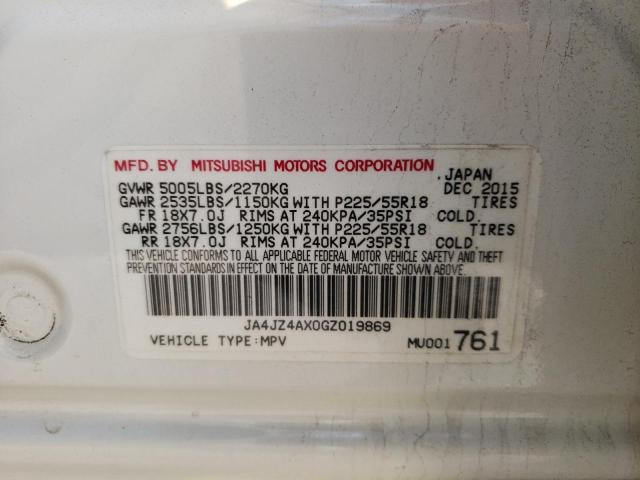 Photo 10 from auction – 2016 MITSUBISHI OUTLANDER with VIN JA4JZ4AX0GZ019869