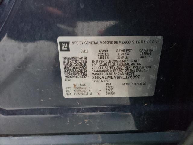 Photo 10 from auction – 2019 GMC TERRAIN SL with VIN 3GKALMEV9KL176997