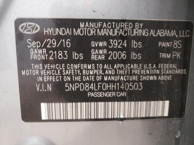 Photo 10 from auction – 2017 HYUNDAI ELNTRA with VIN 5NPD84LF0HH140503