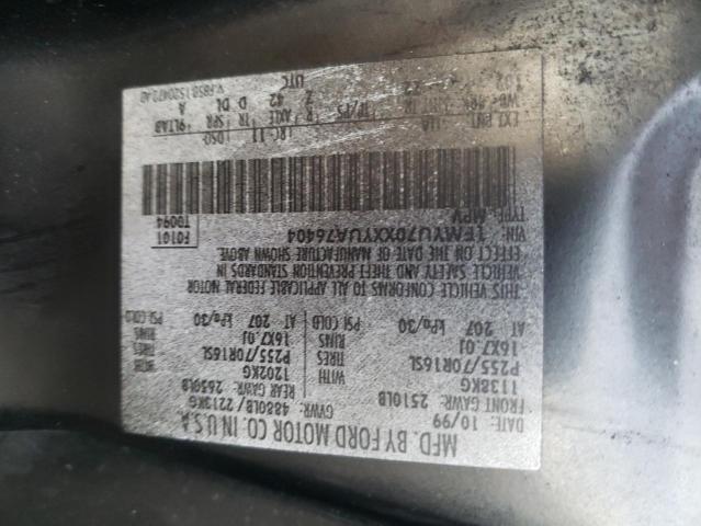 Photo 10 from auction – 2000 FORD EXPLORER with VIN 1FMYU70XXYUA76404