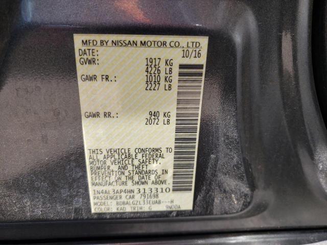 Photo 10 from auction – 2017 NISSAN ALTIMA 2.5 with VIN 1N4AL3AP4HN313310