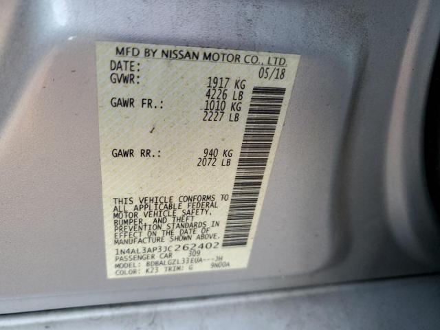 Photo 10 from auction – 2018 NISSAN ALTIMA 2.5 with VIN 1N4AL3AP3JC262402