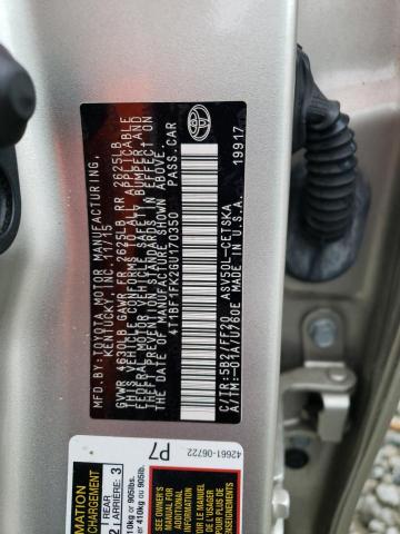 Photo 10 from auction – 2016 TOYOTA CAMRY LE with VIN 4T1BF1FK2GU170350