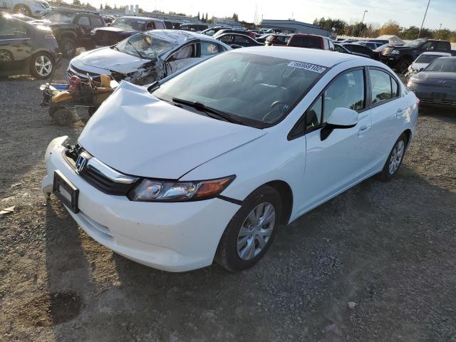 Photo 2 from auction – 2012 HONDA CIVIC LX with VIN 19XFB2F52CE322623