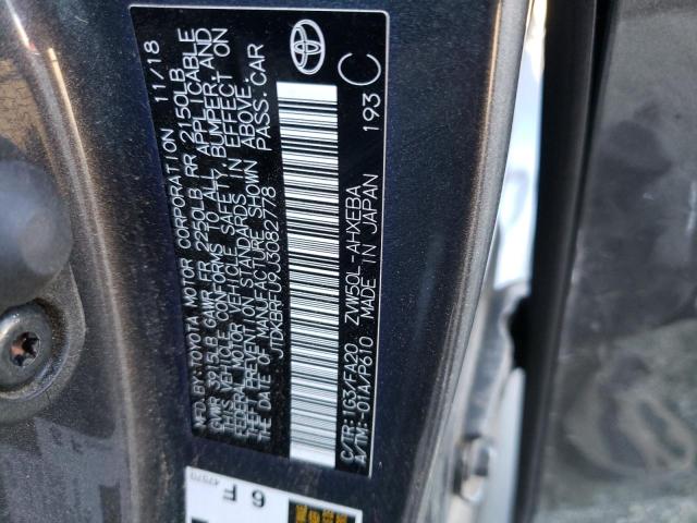 Photo 10 from auction – 2018 TOYOTA PRIUS with VIN JTDKBRFU9J3082778
