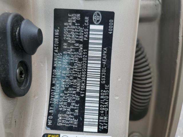 Photo 10 from auction – 2005 TOYOTA AVALON with VIN 4T1BK36B65U030211