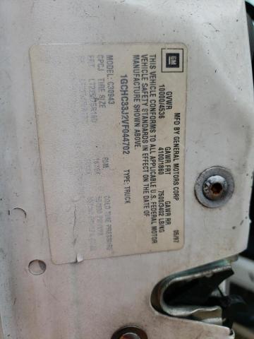 Photo 10 from auction – 1997 CHEVROLET GMT-400 C3 with VIN 1GCHC33J2VF044702