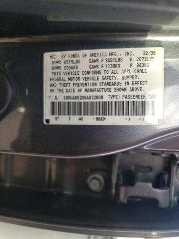 Photo 10 from auction – 2006 ACURA 3.2TL with VIN 19UUA662X6A032808