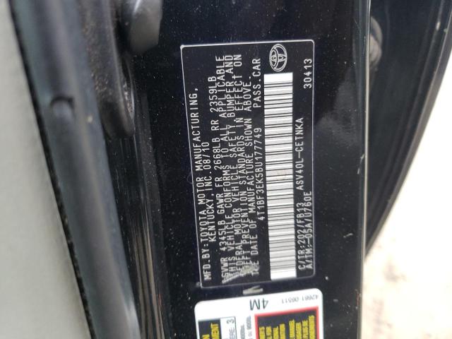 Photo 10 from auction – 2011 TOYOTA CAMRY BASE with VIN 4T1BF3EK5BU177749