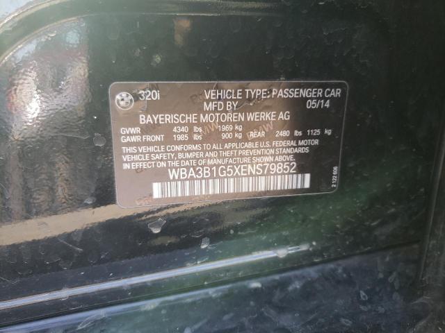 Photo 10 from auction – 2014 BMW 320 I with VIN WBA3B1G5XENS79852