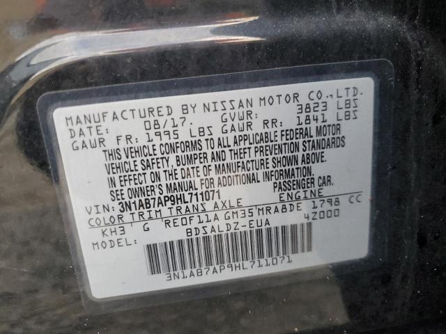 Photo 10 from auction – 2017 NISSAN SENTRA S with VIN 3N1AB7AP9HL711071