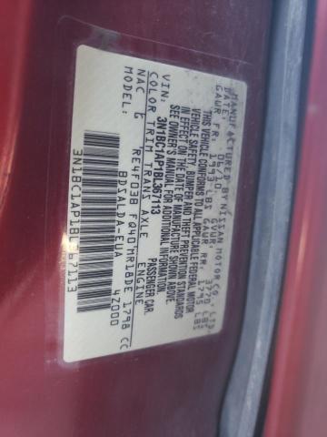 Photo 10 from auction – 2011 NISSAN VERSA S with VIN 3N1BC1AP1BL367113