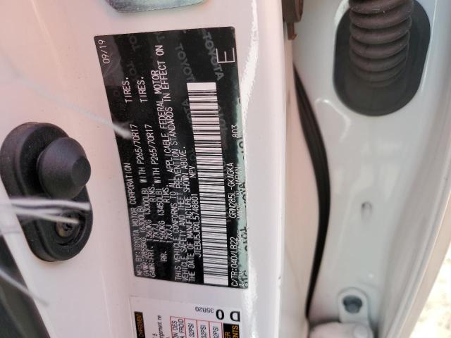Photo 10 from auction – 2020 TOYOTA 4RUNNER SR with VIN JTEBU5JRXL5748801